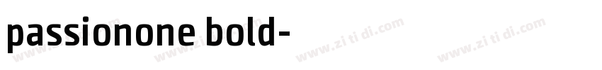 passionone bold字体转换
